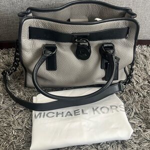 Michael Kors Black and Gray Satchel